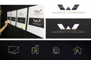 Our brand development process included designing iconology and environmental graphics for Walbrandt's showroom.