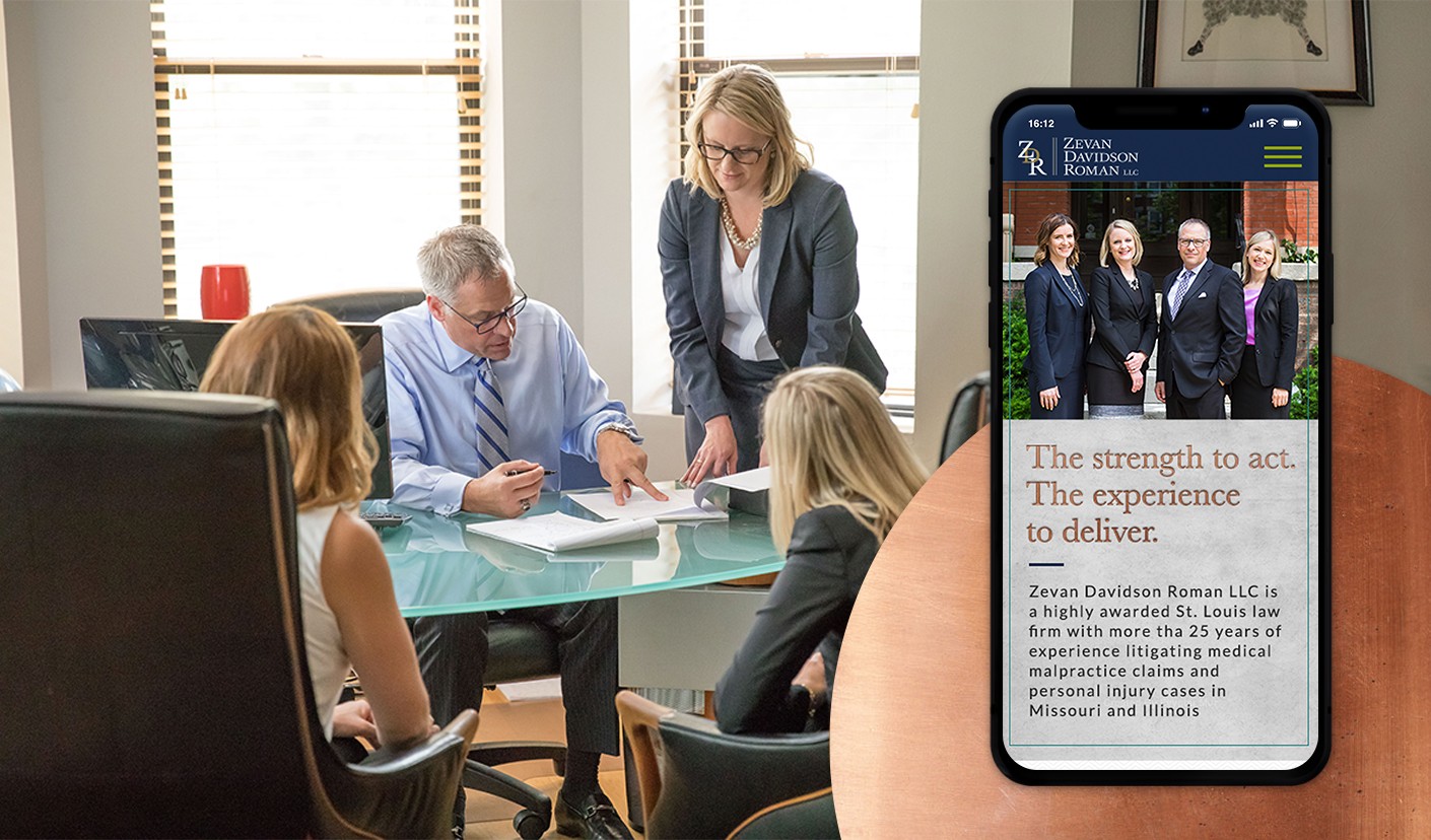 We developed a mobile-first strategy for Zevan Davidson Roman, centered around the firm's new lead qualifying website.