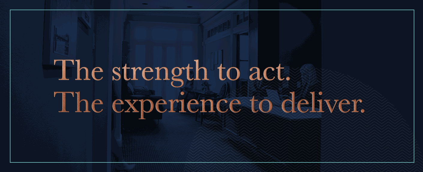We provided copywriting for the legal firm's new website. We developed a brand voice, and established the new tagline, "The strength to act. The experience to deliver."