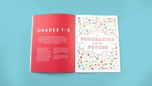 Each design element of the Visitation Academy viewbooks were carefully considered and thoughtfully designed.