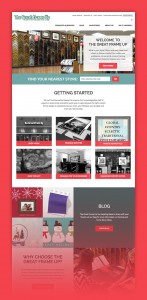 Three distinct microsite templates were designed and developed to meet the digital marketing needs of The Great Frame Up, Deck the Walls, and The Framing & Art Centre.