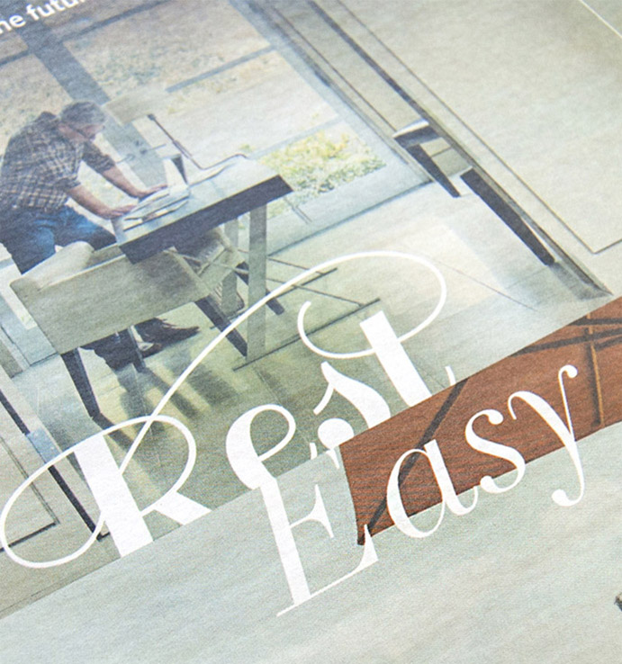 Moneta rest easy branding campaign print ad