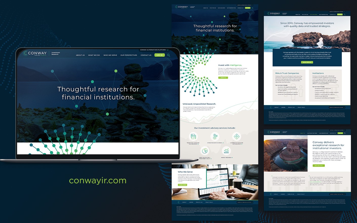 conway investment research web design and development