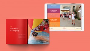 Paradigm designed a printed viewbook for Cor Jesu Academy that ties in with the microsite that we designed and developed for additional lead generation.