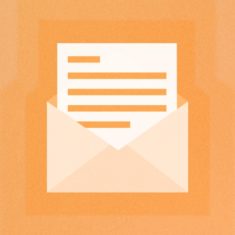 vibrant orange image showcasing the importance of email open rates