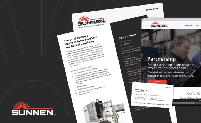 Sunnen Manufacturing marketing materials