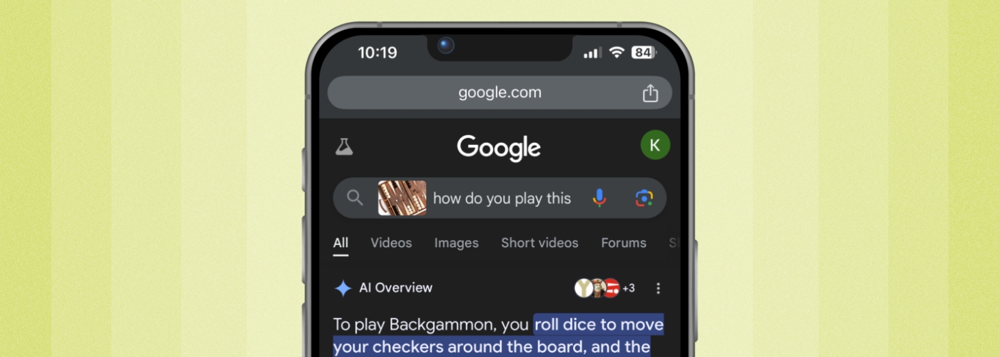 A google search bar with text: "How do you play this?"