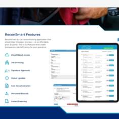 The features section of ReconSmart's b2b website.