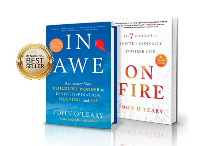 In Awe and On Fire book covers