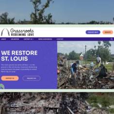 The homepage of Grassroots Redeeming Love's website.